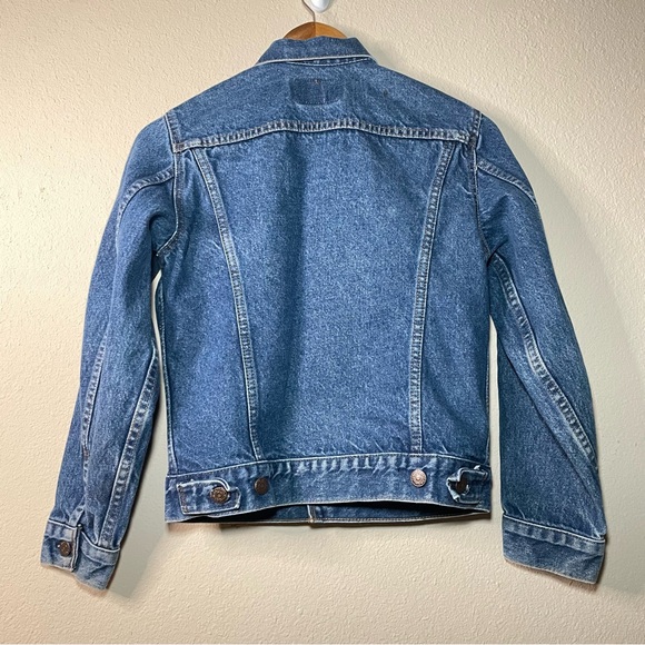 Vintage Boy/Girl Levi’s‎  Medium Wash Denim Jean Jacket Size 16 Made In U.S.A - Picture 3 of 11